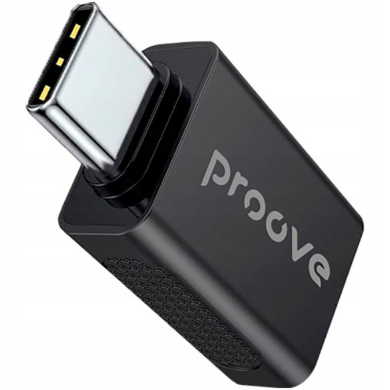 Adapter OTG Proove USB-A na USB-C Czarny - Black