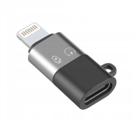Adapter OTG Puluz Lightning na USB-C Szary - Grey