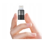 Adapter OTG Puluz Lightning na USB-C Szary - Grey