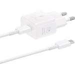 Ładowarka sieciowa Samsung 25 W USB-C + kabel USB-C Biała - White