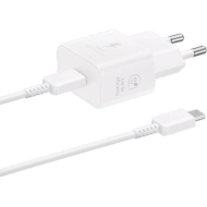 Ładowarka sieciowa Samsung 25 W USB-C + kabel USB-C Biała - White