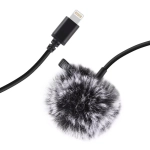 Mikrofon krawatowy Puluz PU426 lightning 150 cm Czarny - Black