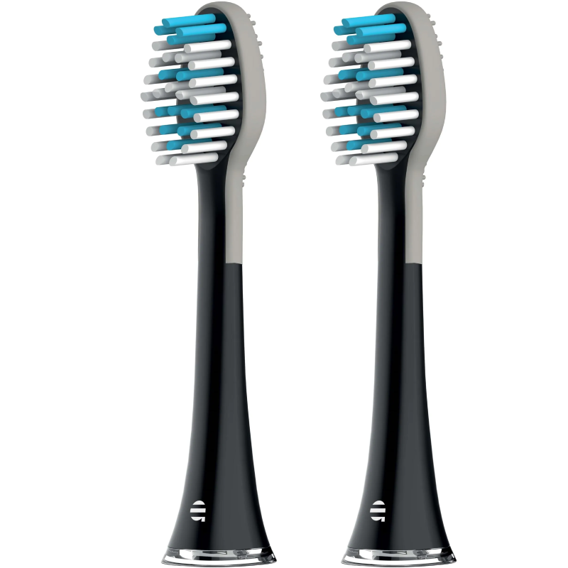 Końcówki do szczoteczki sonicznej Abee Head Duo 2 szt. Czarne - Black