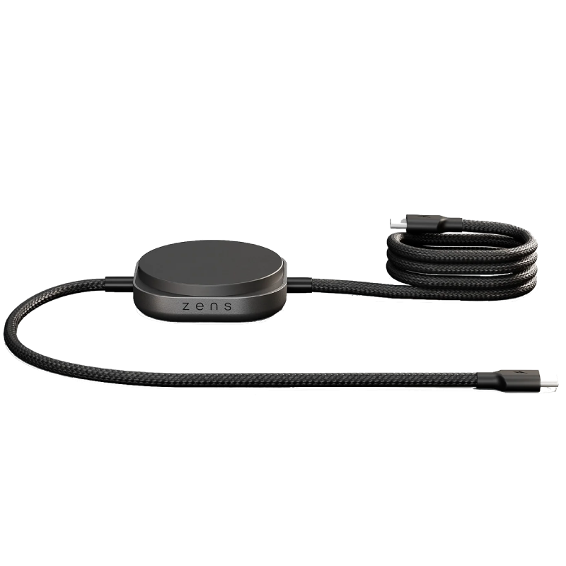 Ładowarka indukcyjna 2w1 Zens Pro 2 Qi2 15 W USB-C/USB-C Czarna - Black
