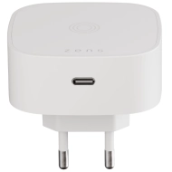Ładowarka sieciowa indukcyjna Zens Qi 15 W USB-C 18 W Biała - White
