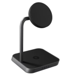 Ładowarka indukcyjna 2w1 Zens Office Charger 2 Qi Czarna - Black