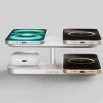 Ładowarka indukcyjna 4w1 Zens Quattro Charger Pro 4 Qi2 Biała - White