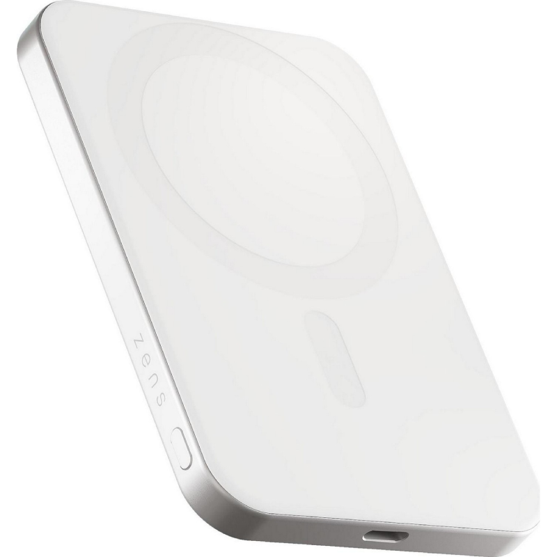 Powerbank magnetyczny Zens Pro 1 Slim Qi2 5000 mAh USB-C 15 W Biały - White