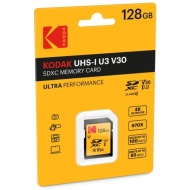 Karta pamięci Kodak SDXC 128 GB 4K 670x 100 MB/s Żółta - Yellow