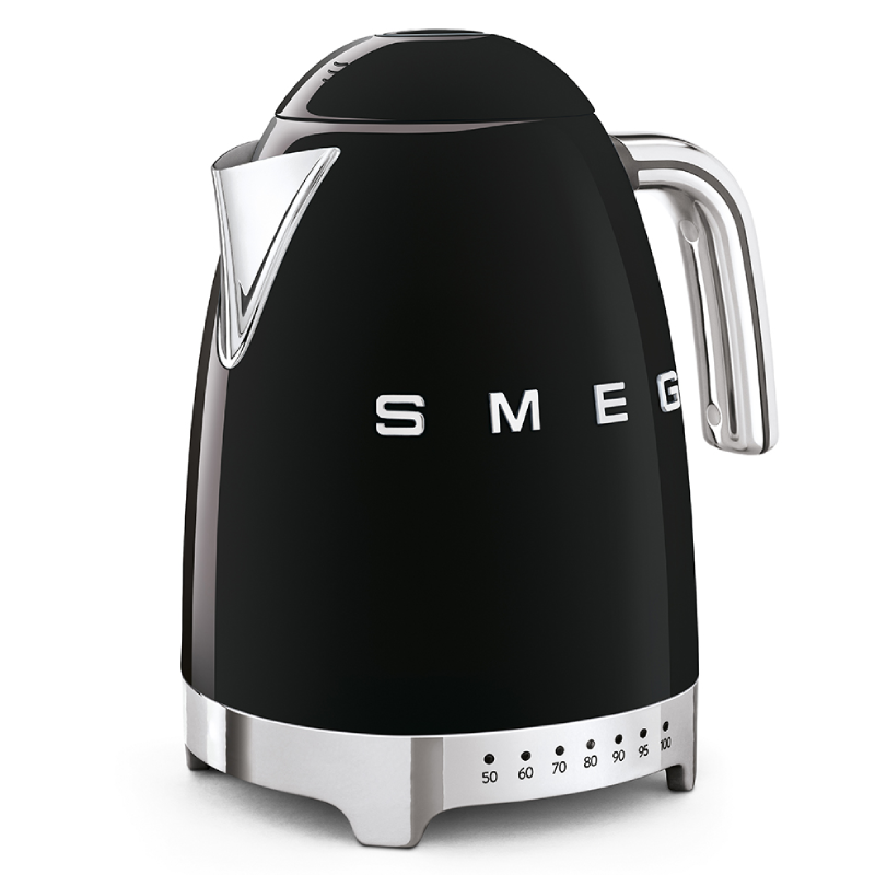 Czajnik elektryczny z regulacją temperatury Smeg Czarny - Black