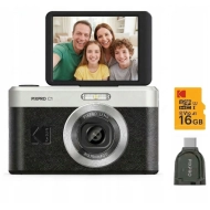 Aparat kompaktowy Kodak PixPro C1 + karta pamięci 16 GB Czarny - Black