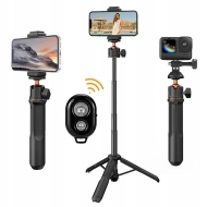 Statyw selfie stick do telefonu K&F Concept MS-11 4w1 Czarny - Black