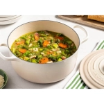 Brytfanna żeliwna Le Creuset 24 cm Kremowa - Meringue creme