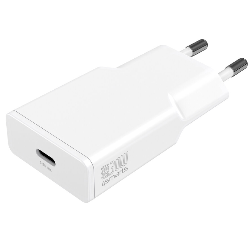 Ładowarka sieciowa 4smarts PDPlug Slim 30 W USB-C Biała - White