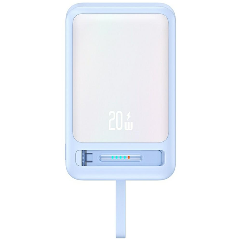 Powerbank magnetyczny USAMS XM Series CD219 10000 mAh USB-C 22.5 W Niebieski - Blue