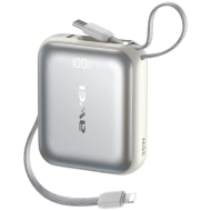Powerbank AWEI AS-181 10000 mAh 35 W Srebrny - Silver