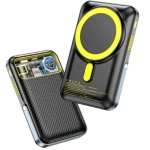 Powerbank indukcyjny AWEI PA-10 10000 mAh 20 W Czarny - Black