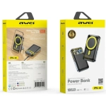 Powerbank indukcyjny AWEI PA-10 10000 mAh 20 W Czarny - Black