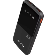 Powerbank AWEI P10K 10000 mAh 22.5 W Czarny - Black