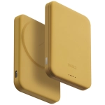 Powerbank magnetyczny UNIQ Lyden Lexa Magnetic 5000 mAh USB-C 20 W Żółty - Yellow