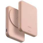 Powerbank magnetyczny UNIQ Lyden Lexa Magnetic 5000 mAh USB-C 20 W Różowy - Pink