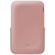 Powerbank magnetyczny UNIQ Hoveo 5000 mAh USB-C 20 W PD Różowy - Blush pink