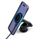 Uchwyt samochodowy z ładowarką 3mk Car MagCharger na szybę 15 W Czarny - Black