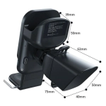 Uchwyt samochodowy z ładowarką Beline 3w1 Smartfon/iWatch/Airpods Czarny - Black