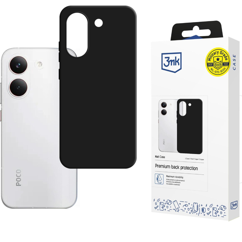 Etui 3MK Matt Case do XIaomi POCO X8 Pro Czarne - Black
