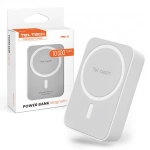 Powerbank magnetyczny Teltech TPM-10 10000 mAh 15 W Biały - White