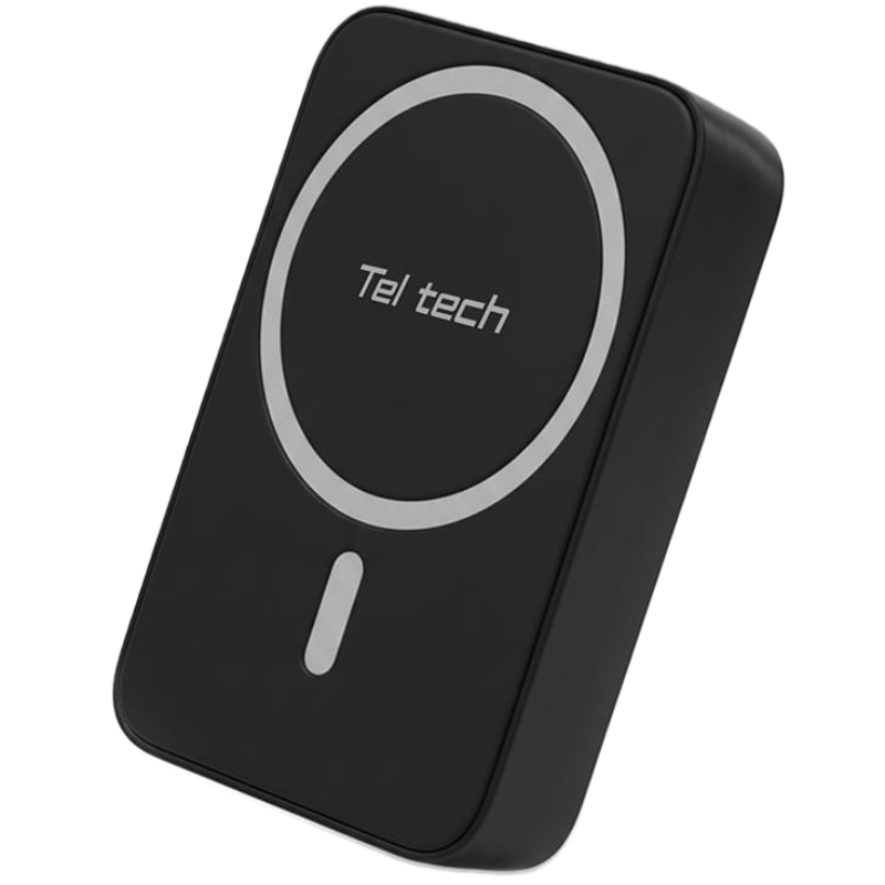 Powerbank magnetyczny Teltech TPM-10 10000 mAh 15 W Czarny - Black