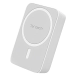 Powerbank magnetyczny Teltech TPM-05 5000 mAh 15 W Biały - White