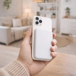 Powerbank magnetyczny Teltech TPM-05 5000 mAh 15 W Biały - White