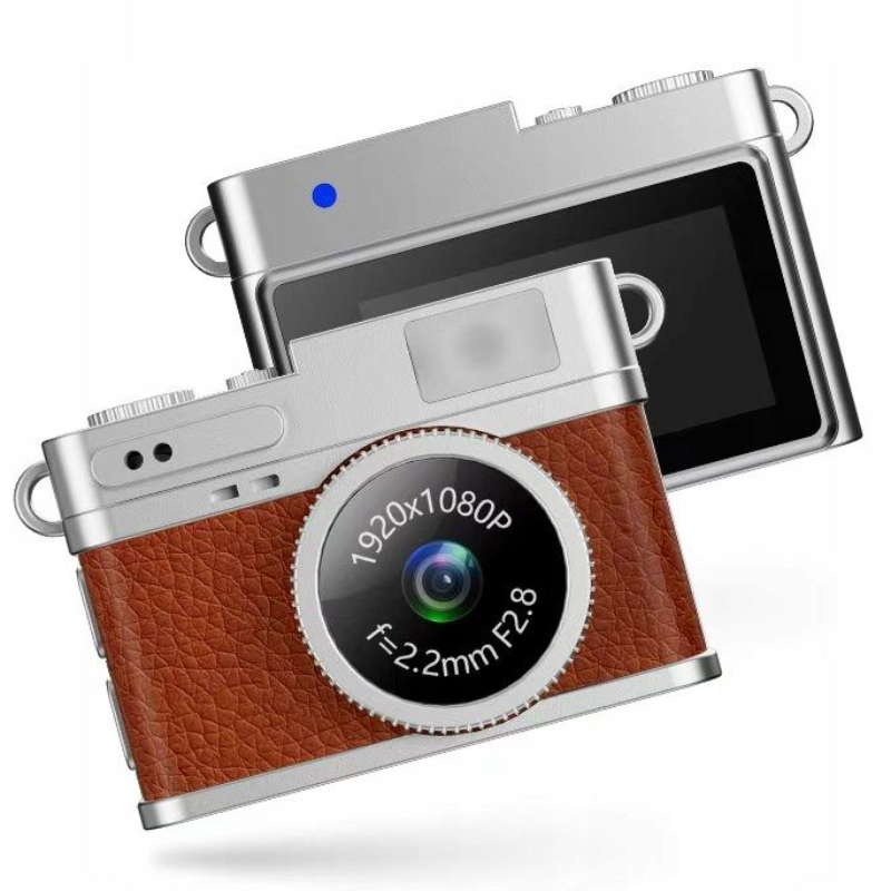 Aparat mini w formie breloka XREC X4 Brązowy - Brown