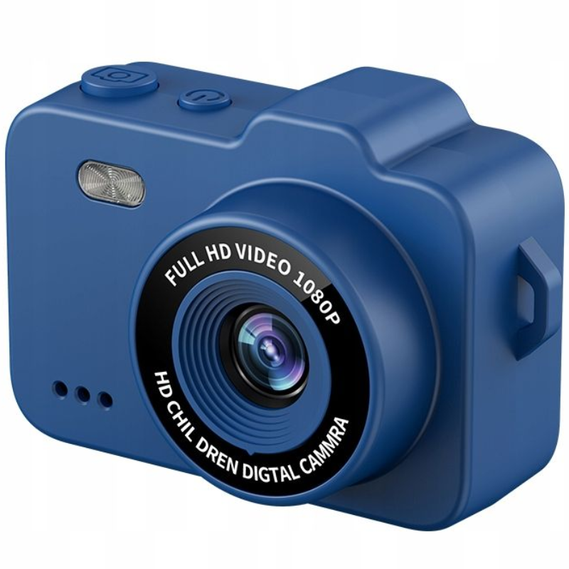 Aparat mini w formie breloka XREC X8 Niebieski - Blue