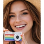 Aparat mini w formie breloka XREC X9 Biały - White