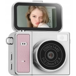 Aparat mini w formie breloka XREC X7 Różowo-szary - Pink and grey