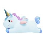 Pluszak z kocem Trusty TR-K13 jednorożec 55 cm Niebieski - Blue