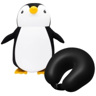 Poduszka podróżna pluszak Trusty pingwin 35 cm Czarna - Black