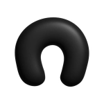 Poduszka podróżna pluszak Trusty pingwin 35 cm Czarna - Black