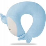 Poduszka podróżna pluszak Trusty delfin 30 cm Niebieska - Blue