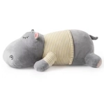 Pluszak z kocem Trusty TR-K02 hipopotam 60 cm Szary - Grey