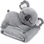 Pluszak z kocem Trusty TR-K06 koala 30 cm Szary - Grey