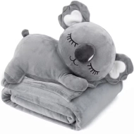 Pluszak z kocem Trusty TR-K06 koala 30 cm Szary - Grey