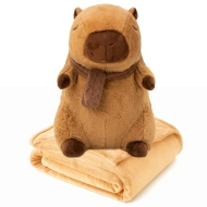 Pluszak z kocem Trusty TR-K09 kapibara 39 cm Brązowy - Brown