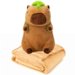 Pluszak z kocem Trusty TR-K10 kapibara 39 cm Brązowy - Brown