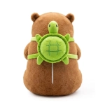 Pluszak z kocem Trusty TR-K10 kapibara 39 cm Brązowy - Brown