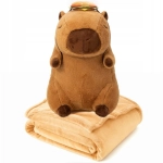 Pluszak z kocem Trusty TR-K11 kapibara 39 cm Brązowy - Brown