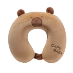 Poduszka podróżna pluszak Trusty kapibara 30 cm Brązowa - Brown