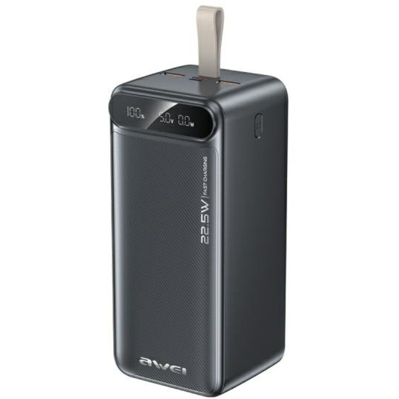 Powerbank AWEI PA-12 30000 mAh 22.5 W Czarny - Black